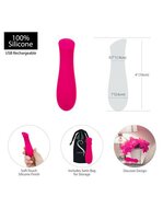 The Mini Swan Rose clitoris vibrator - roze