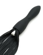 Rimba - Siliconen Flogger Zweep Met Vibrerende Dildo