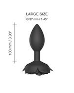 Love to Love - Open Roos Buttplug - Maat L - Zwart