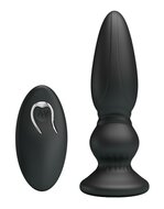 Mr. Play - Vibrerende Oplaadbare Anaal Plug met afstandsbediening - Extra - zwart