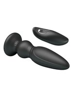 Mr. Play - Vibrerende Oplaadbare Anaal Plug met afstandsbediening - Extra - zwart