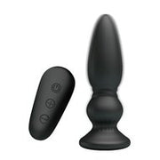 Mr. Play - Vibrerende Oplaadbare Anaal Plug met afstandsbediening - Extra - zwart