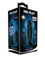 Mr. Play - Vibrerende oplaadbare anaal plug met afstandsbediening P-SHAPE - zwart