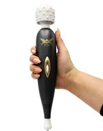Pixey - Exceed V2 - Wand Vibrator met Beweegbare Kop - Zwart