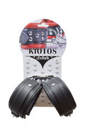 Kiotos - Leren Enkelboeien 5 cm Breed Gevoerd - Zwart