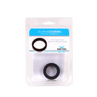 Kiotos - Cockring Siliconen - Zwart - Diameter 26 mm