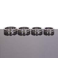 Kiotos - Cockring Met Ketting detail - RVS - Diameter 40 mm