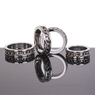 Kiotos - Cockring Met Ketting detail - RVS - Diameter 40 mm