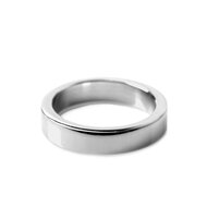 Kiotos - Cockring Recht - Gepolijst RVS - 8 mm hoog. - Diameter 45 mm