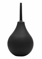 Anaal Douche met Knijpbal en Dunne Tip - zwart