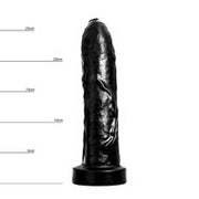HUNG System - Uncut - Onbesneden Dildo - Met Vac-U-Lock - Zwart