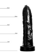 HUNG System - Uncut - Onbesneden Dildo - Met Vac-U-Lock - Zwart