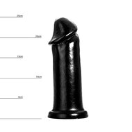 HUNG System - XXXL Dildo met Vac-U-Lock 25 cm - Zwart