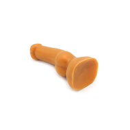 Gold Play - Soft Liquid Siliconen Anaal Dildo - Cock - Goud - Maat S