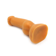 Gold Play - Soft Liquid Siliconen Anaal Dildo - Cock - Goud - Maat L