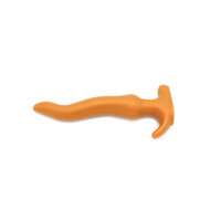 Gold Play - Soft Liquid Siliconen Anaal Dildo - Wave - Goud - Maat S
