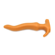 Gold Play - Soft Liquid Siliconen Anaal Dildo - Wave - Goud - Maat M