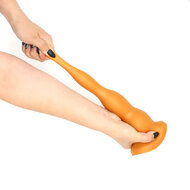 Gold Play - Soft Liquid Siliconen Anaal Dildo Blop - Goud - Maat S