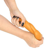 Gold Play - Soft Liquid Siliconen Dildo - Alien - Goud - Maat XL