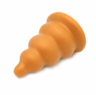 Gold Play - Soft Liquid Siliconen Anaal Dildo Blop - Goud - Maat XL