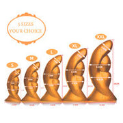 Gold Play - Soft Liquid Siliconen Dildo - Alien - Goud - Maat M