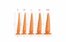 Gold Play - Soft Liquid Siliconen Anaal Dildo Rex - Goud - Maat XXL
