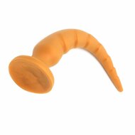 Gold Play - Soft Liquid Siliconen Anaal Dildo Rex - Goud - Maat XXL