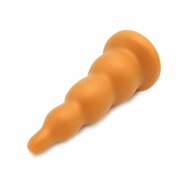 Gold Play - Soft Liquid Siliconen Anaal Dildo Blop - Goud - Maat S