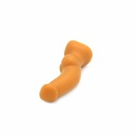 Gold Play - Soft Liquid Siliconen Anaal Dildo - Cock - Goud - Maat S