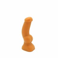 Gold Play - Soft Liquid Siliconen Anaal Dildo - Cock - Goud - Maat S
