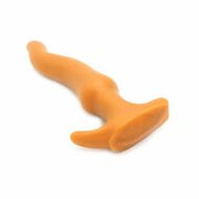 Gold Play - Soft Liquid Siliconen Anaal Dildo - Wave - Goud - Maat M