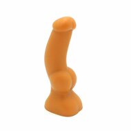 Gold Play - Soft Liquid Siliconen Anaal Dildo - Cock - Goud - Maat L