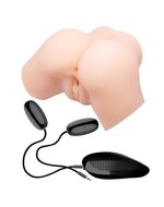 Crazy Bull - Vibrerende Vagina & Ass Masturbator SAMANTHA - Lichte Huidskleur