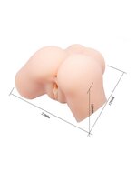Crazy Bull - Vibrerende Vagina & Ass Masturbator SAMANTHA - Lichte Huidskleur