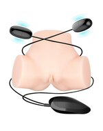 Crazy Bull - Vibrerende Vagina & Ass Masturbator SAMANTHA - Lichte Huidskleur