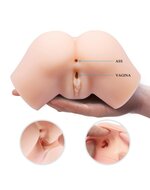 Crazy Bull - Vibrerende Vagina & Ass Masturbator SAMANTHA - Lichte Huidskleur