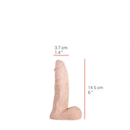 515 line - Dildo - 14.5 x 3.7 cm - Lichte Huidskleur