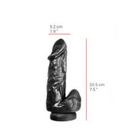 515 line - Dildo - Met Zuignap 2No.5 x 5,2 cm - Zwart