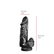 515 line - Dildo - Met Zuignap 2No.5 x 5,2 cm - Zwart
