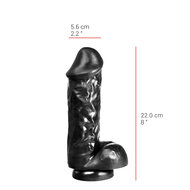 515 line - Dildo - Met Zuignap 22 x 5.6 cm - Zwart
