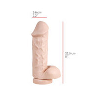 515 line - Dildo - Met Zuignap 22 x 5.6 cm - Lichte Huidskleur