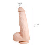 515 line - Dildo - Met Zuignap 23.5 x 5.8 cm - Lichte Huidskleur