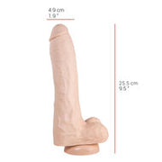 515 line - Dildo - Met Zuignap 25.5 x 4.9 cm - Lichte Huidskleur
