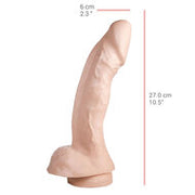 515 line - Dildo - 27 x 6 cm - Met Zuignap - Lichte Huidskleur