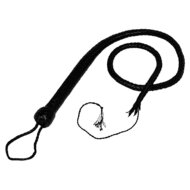 Kiotos Leather - Bullwhip - Single Tail Zweep - 140 cm - Zwart