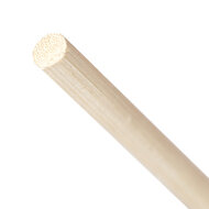 Kiotos - Rotan/Hout Single Cane Met Zwart Handvat