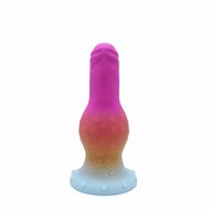 Kiotos Monstar - Dildo Beast No. 48 - Roze/Wit/Geel
