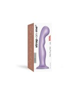 Strap-On-Me G-spot en P-spot Dildo - metallic lila - maat XXL