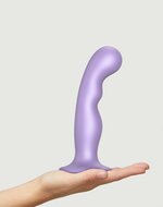 Strap-On-Me G-spot en P-spot Dildo - metallic lila - maat L