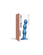 Strap-On-Me Dildo Plug Balls - metallic blauw - maat L
